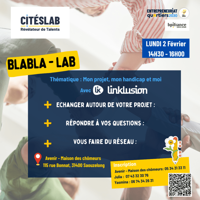 BlaBla-Lab – Mon projet, mon handicap et moi.